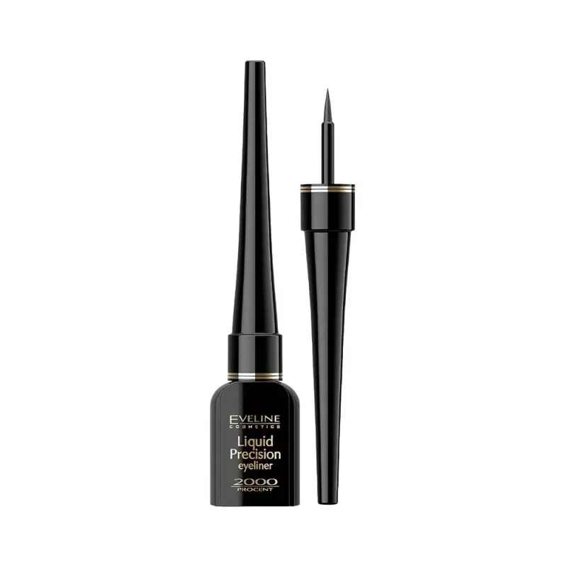 Eveline ПОДВОДКА ДЛЯ ГЛАЗ - черный LIQUID PRECISION EYELINER 2000 PROCENT, 4мл