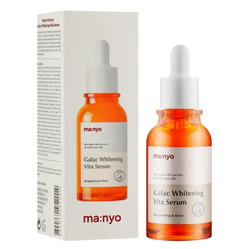 MANYO FACTORY Galac Whitening Vita Serum  Сыворотка осветляющая с галактомисисом и витаминным комплексом 50 мл