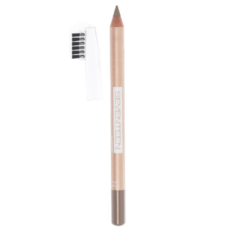 Seventeen Карандаш д/бровей с щеточкой т.08  LONGSTAY EYE BROW SHAPER миндаль
