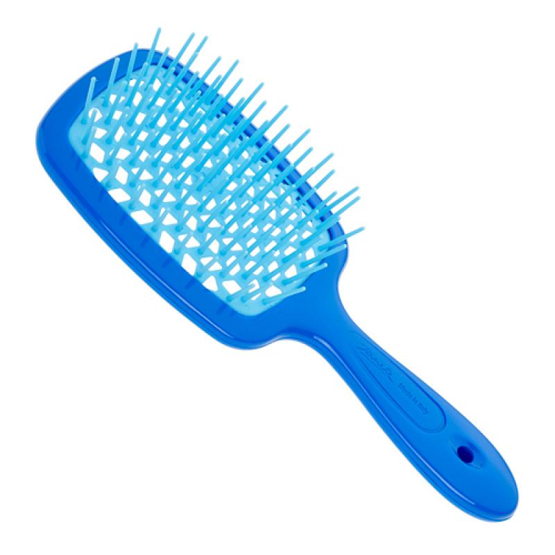 SUPERBRUSH РАСЧЕСКА МАЛЕНЬКАЯ СИНЯЯ/БИРЮЗОВАЯ 17,5x7x3СМ