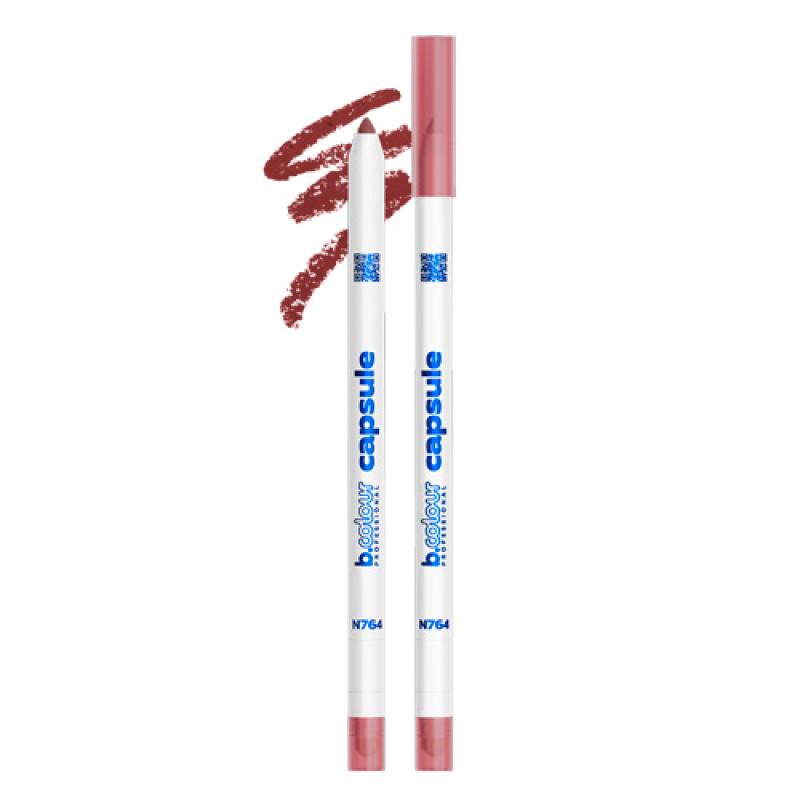 7DAYS B.COLOUR PRO CAPSULE Карандаш для губ стойкий 2в1 /  N764, 0,5 г