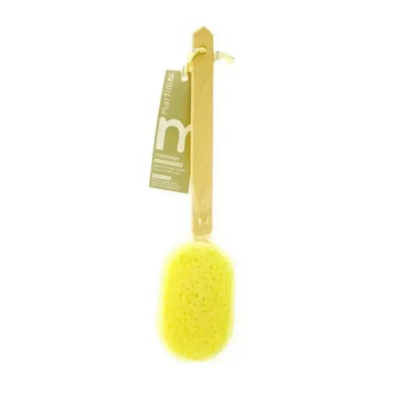 Martini SPA SPONGE BRUSH WITH MASSAGE SIDE Натуральная региненирующая губка и массажная щётка