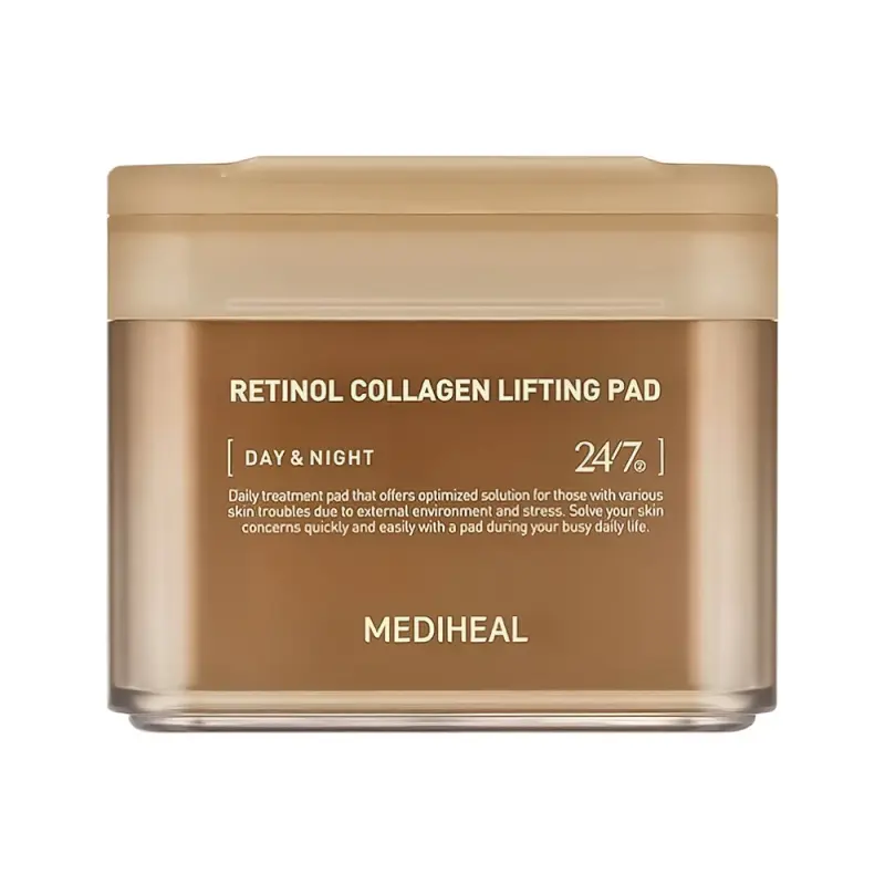 MEDIHEAL RETINOL COLLAGEN LIFTING PAD Разглаживающие тонер-пэды 100 шт 100 мл