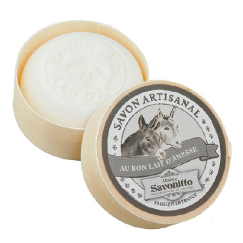 DONKEY MILK, with grape seed oil Wooden Box 100g Мыло органическое молоко осла, с маслом виноградных косточек