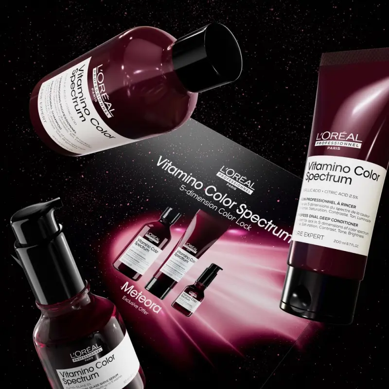 L'Oreal Professionne Vitamino Color Spectrum Набор 3 продукта (шампунь, смываемый уход, сыворотка)