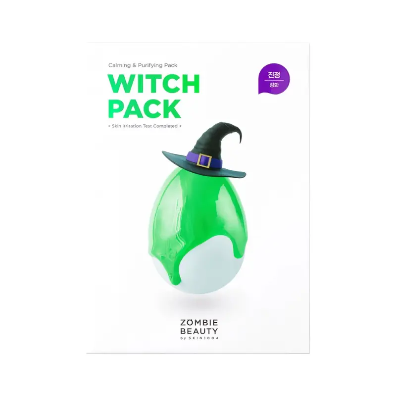 SKIN1004 Zombie Beauty Witch Pack обновленная Успокаивающая глиняная маска с зелёным чаем 16шт