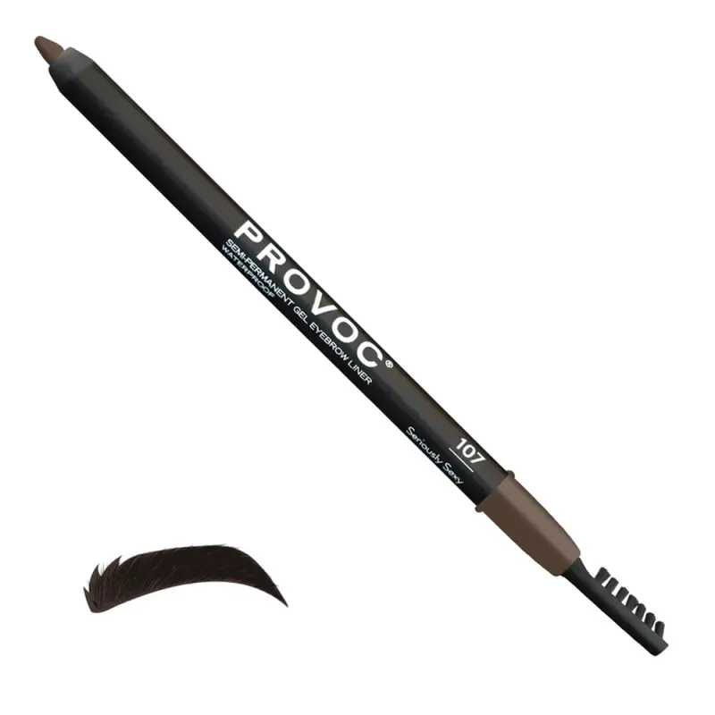 PROVOC Semi-Permanent Gel Eyebrows Liner WP 107 Seriously Sexy Гелевая подводка в карандаше для бровей EYB107