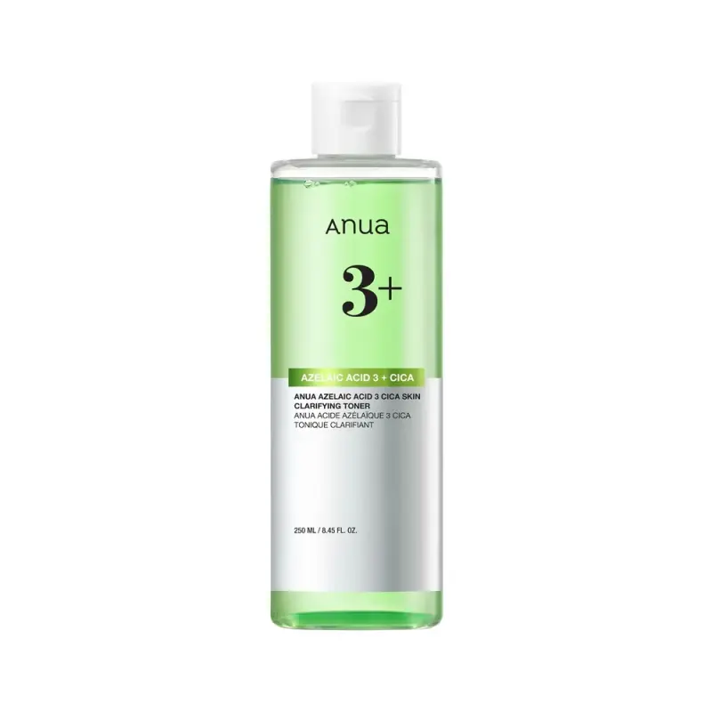 ANUA AZELAIC ACID 3 CICA SKIN CLARIFYING TONER Успокаивающий тонер с 3% азелаиновой кислоты 250ml