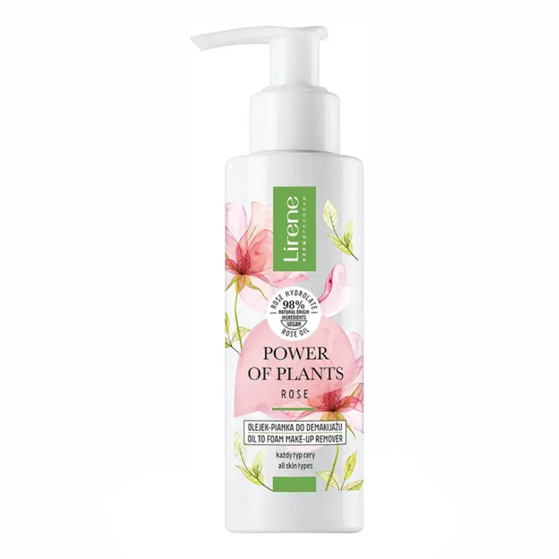 МАСЛО-ПЕНКА ДЛЯ СНЯТИЯ МАКИЯЖА LIRENE POWER OF PLANTS ROSE 145МЛ