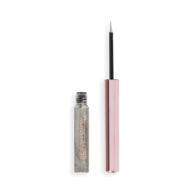 REVOLUTION ПОДВОДКА ДЛЯ ГЛАЗ SUPER FLICK LIQUID EYELINER Silver