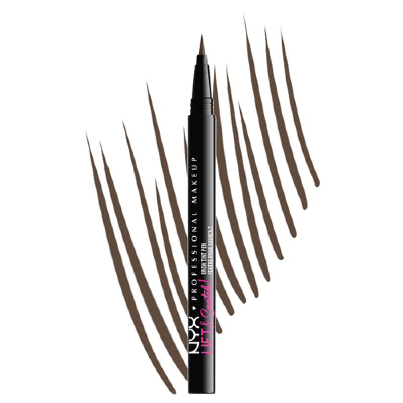 NYX Лайнер-тинт для бровей LIFT N SNATCH BROW TINT PEN, Оттенок 06, ASH BROWN, 1 мл