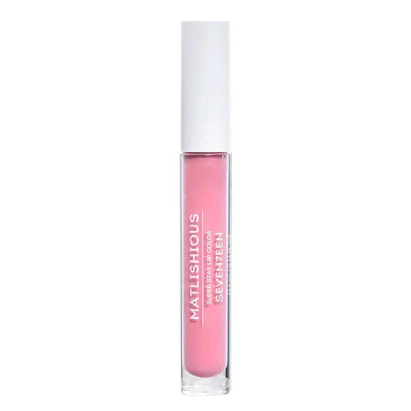 Seventeen Жидкая помада-блеск MATLISHIOUS SUPER STAY LIP COLOR т.08 нежный розовый