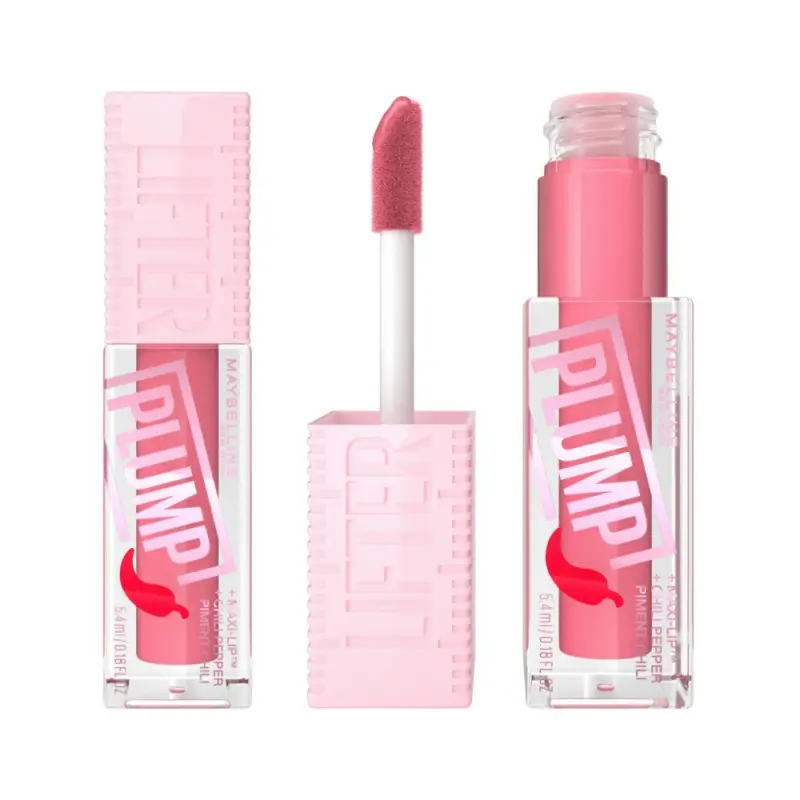Maybelline New York Блеск для губ Lifter Plump Lip Gloss, оттенок 001 Blush Blaze 5,4 мл