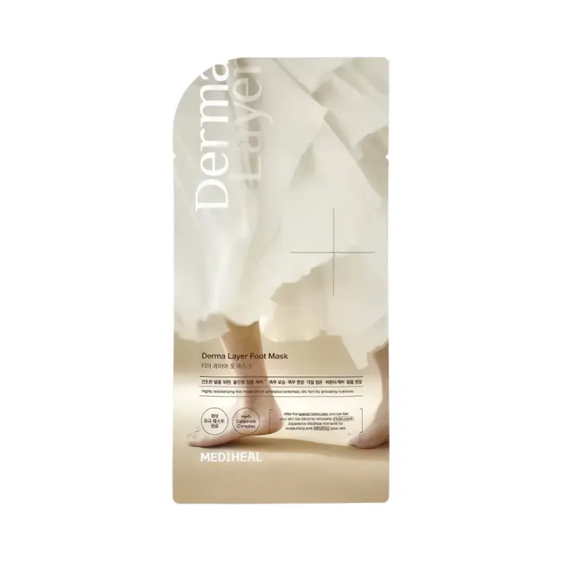 MEDIHEAL DERMA LAYER FOOT MASK Сильно увлажняющая маска для ног 18 мл