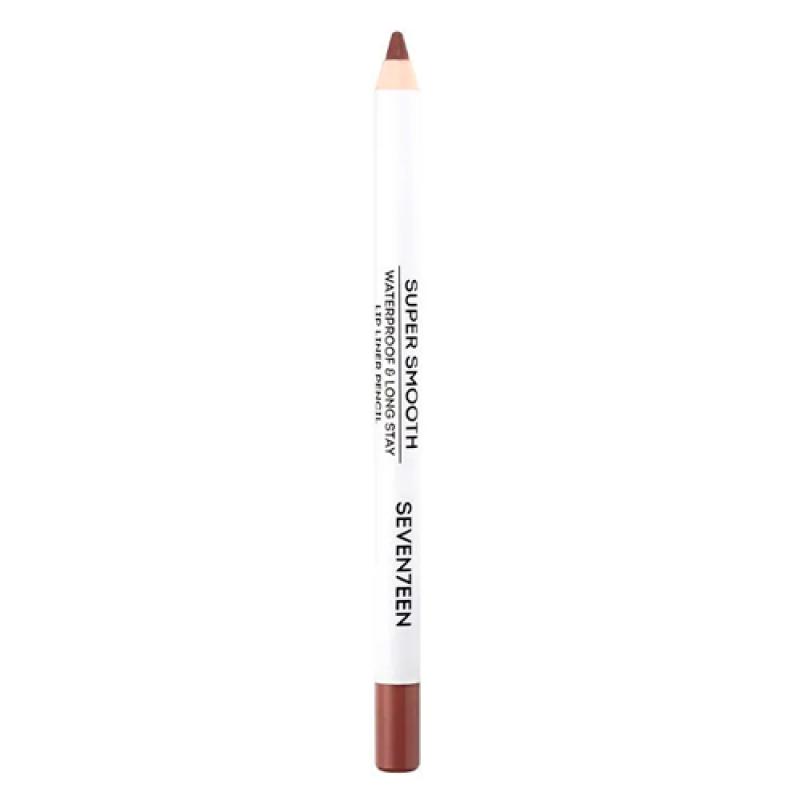 Seventeen Карандаш д/губ т.29 водостойкий с витам.Е Super Smooth W/P Lip Liner  кофе мокко