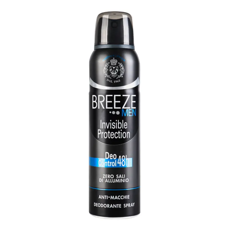 BREEZE Дезодорант-спрей  MEN DEODARANT SPRAY INVISIBLE PROTECTION 150ML