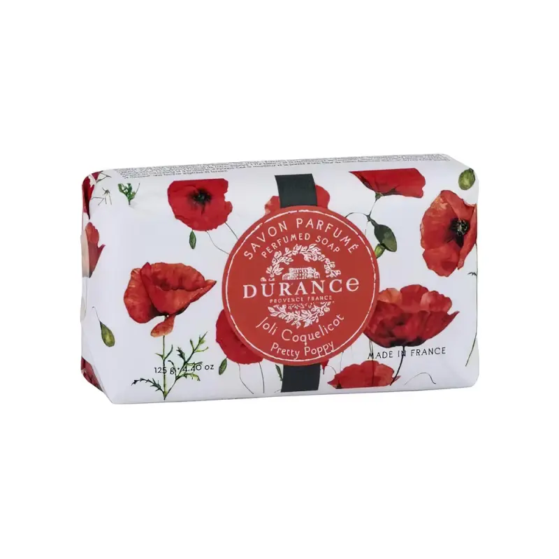 DURANCE МЫЛО ДЛЯ ТЕЛА PRETTY POPPY ПАРФЮМИРОВАННОЕ 125ГР