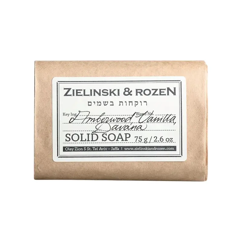 Zielinski & Rozen Solid soap Amberwood, Vanilla, Davana  Твердое мыло Амбервуд, Ваниль, Давана 75гр