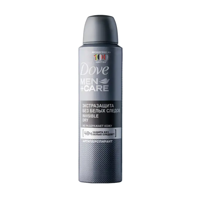 DOVE MEN+CARE Антиперспирант-дезодорант аэрозоль ЭКСТРАЗАЩИТА БЕЗ БЕЛЫХ СЛЕДОВ, 150 мл