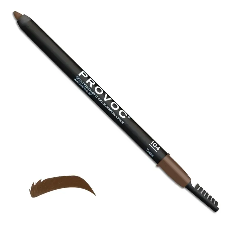 PROVOC Semi-Permanent Gel Eyebrows Liner WP 104 Tease Полуперманентный гелевый карандаш для бровей EYB104