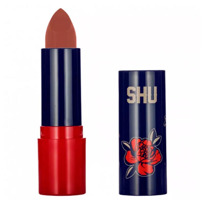 SHU ПОМАДА ДЛЯ ГУБ МАТОВАЯ GONNA BE HOT МАРКИ SHU №411 темный нюдовый