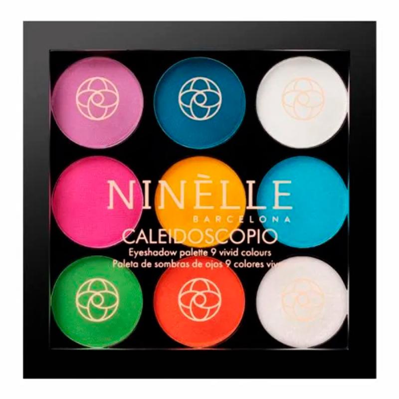 Ninelle Палетка теней для век 9 ярких оттенков CALEIDOSCOPIO №525 мультицветный