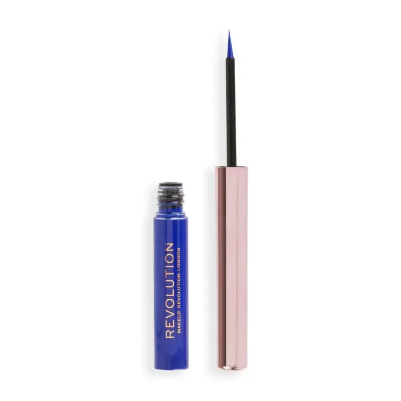 REVOLUTION ПОДВОДКА ДЛЯ ГЛАЗ SUPER FLICK LIQUID EYELINER Blue