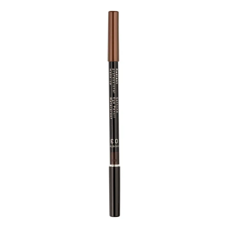 RADIANT  SOFT LINE WATERPROOF EYE PENCIL No 3 - CHOCOLATE Карандаш для глаз водостойкий Softline Eye Pencil Waterproof, т. 03 шоколад