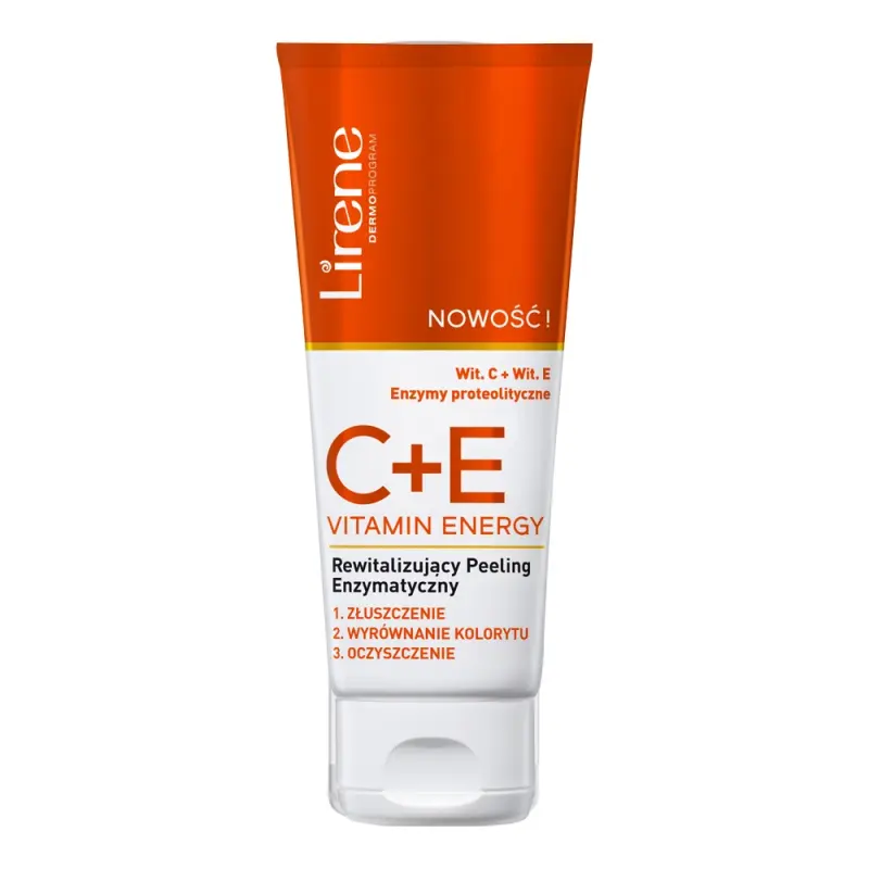 ПИЛИНГ ДЛЯ ЛИЦА LIRENE C+E VITAMIN ENERGY ЭНЗИМНЫЙ ВОССТАНАВЛИВАЮЩИЙ 75МЛ