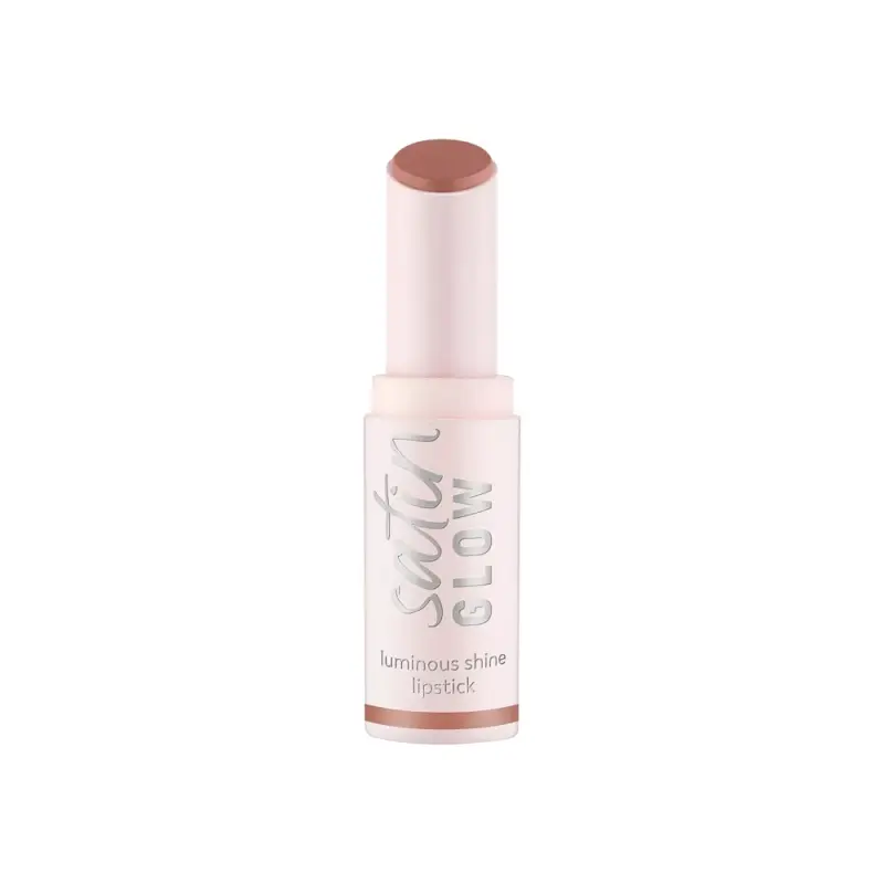 Essence Помада для губ satin GLOW luminous shine lipstick 01 1уп