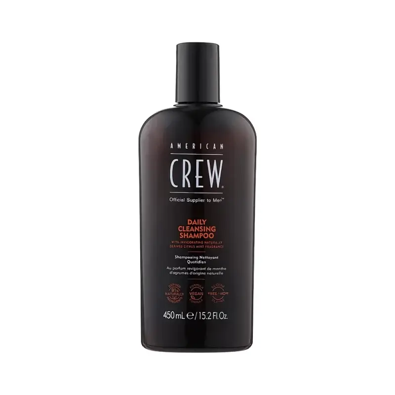 AMERICAN CREW DAILY CLEANS Шампунь очищающий ежедневный для нормальных и склонных к жирности волос и кожи головы 450 мл