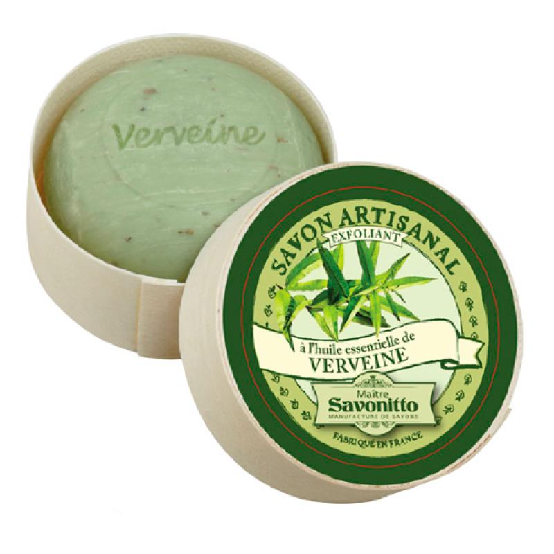 VERBENA essential oil + exfoliating, with sweet almond oil  100g Мыло  ВЕРБЕНЫ + отшелушивающее средство с маслом сладкого миндаля