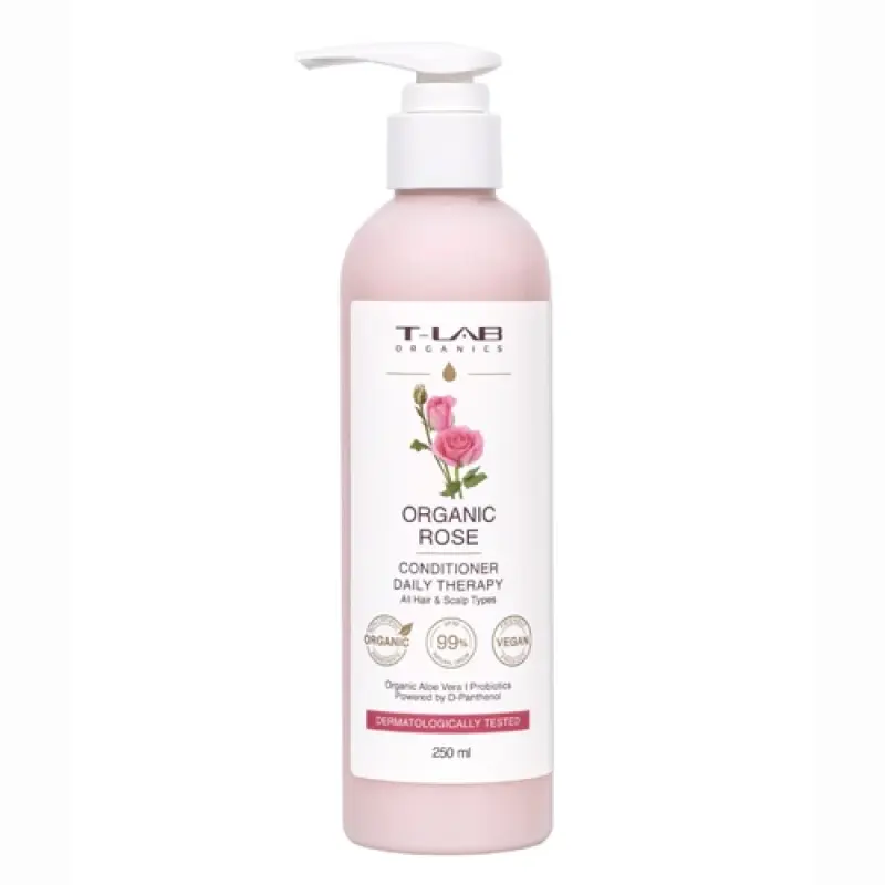 T-LAB ORGANICS Ежедневный кондиционер для всех типов кожи головы и волос, 250 мл.