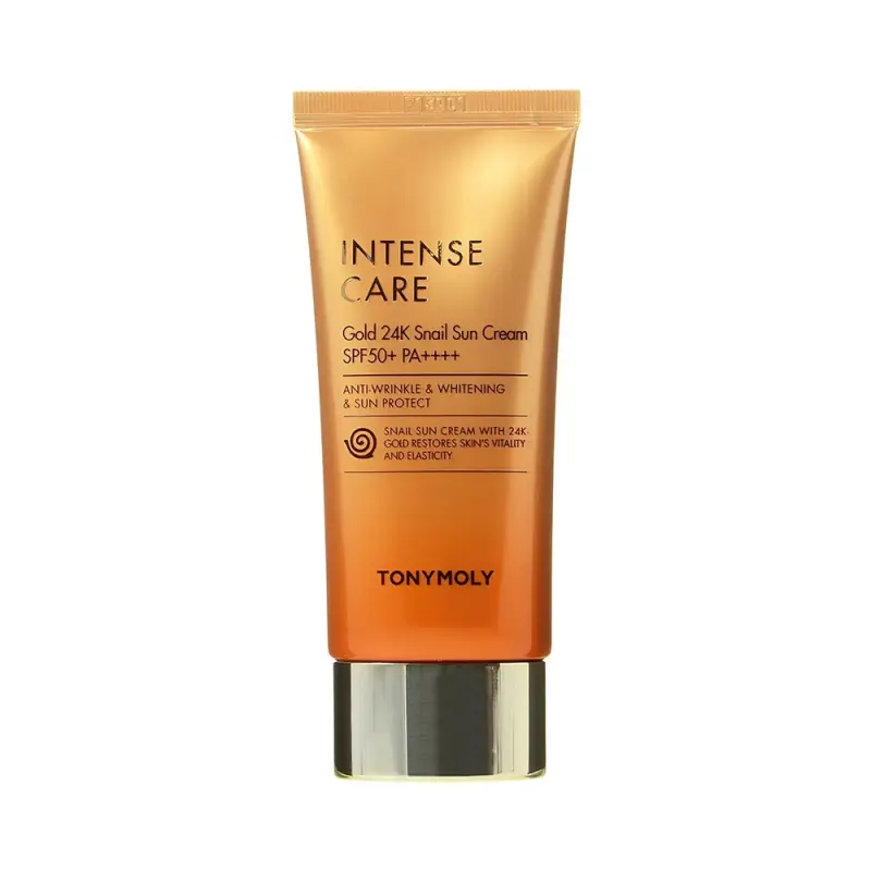 Tony Moly Солнцезащитный крем INTENSE CARE GOLD 24K SNAIL SUN CREAM 50m