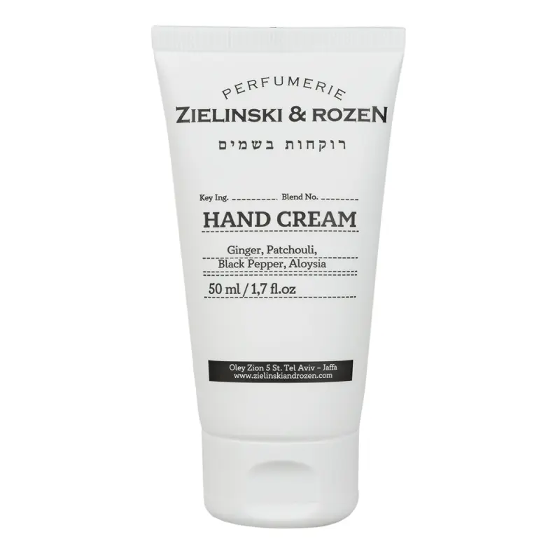 Zielinski & Rozen Крем для рук Имбирь, Пачули, Черный перец, Алоизия (50мл) / Hand cream Ginger, Patchouli, Black Pepper, Aloysia (50ml)
