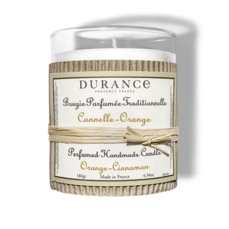DURANCE  Парфюмированная натуральная свеча Perfumed Handmade Candle 180 gr 6.34 oz Cinnamon Orange