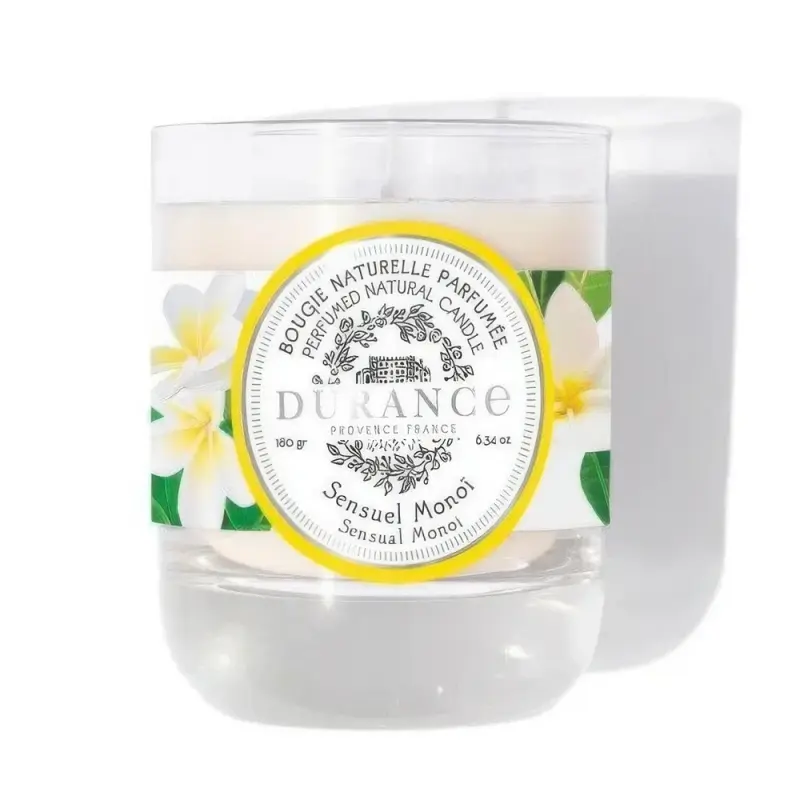 DURANCE Perfumed natural candle Sensual Monoi 180 gr 6.34 oz Натуральные свечи
