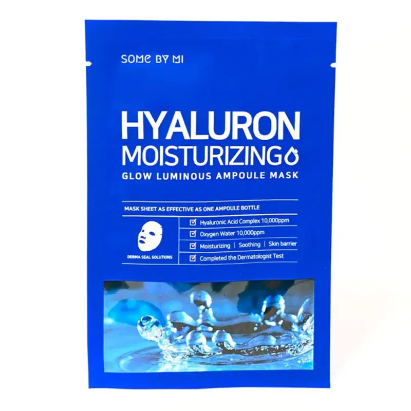 SOME BY MI HYALURON MOISTURIZING GLOW LUMINOUS AMPOULE MASK