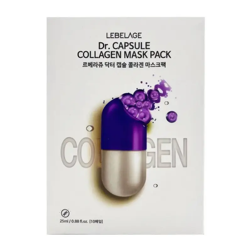 LEBELAGE Капсульная маска с коллагеном CAPSULE COLLAGEN MASK PACK