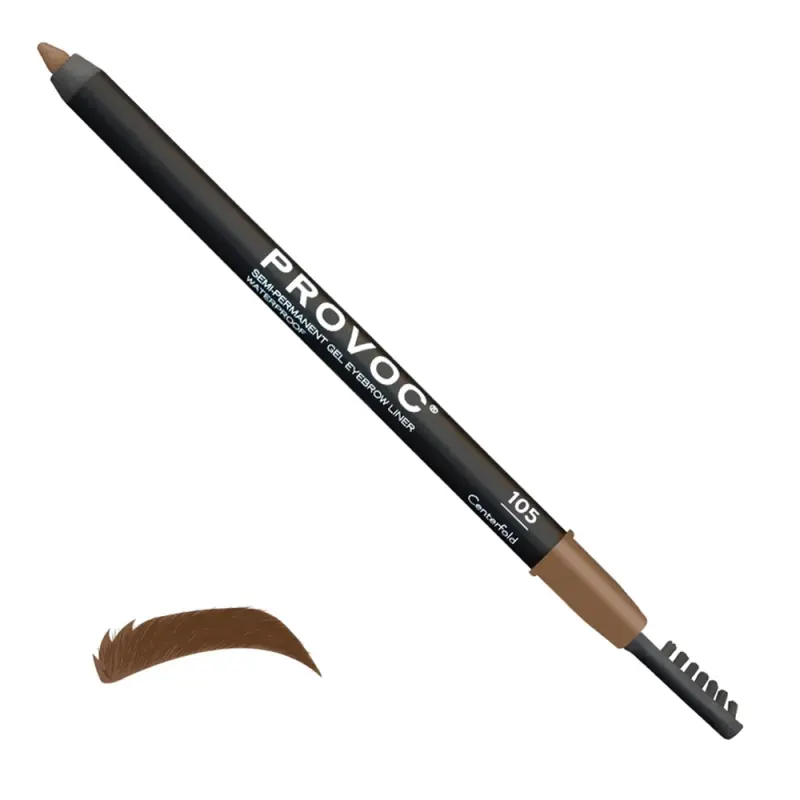 PROVOC Semi-Permanent Gel Eyebrows Liner WP 105 Centerfold Гелевая подводка в карандаше для бровей EYB105