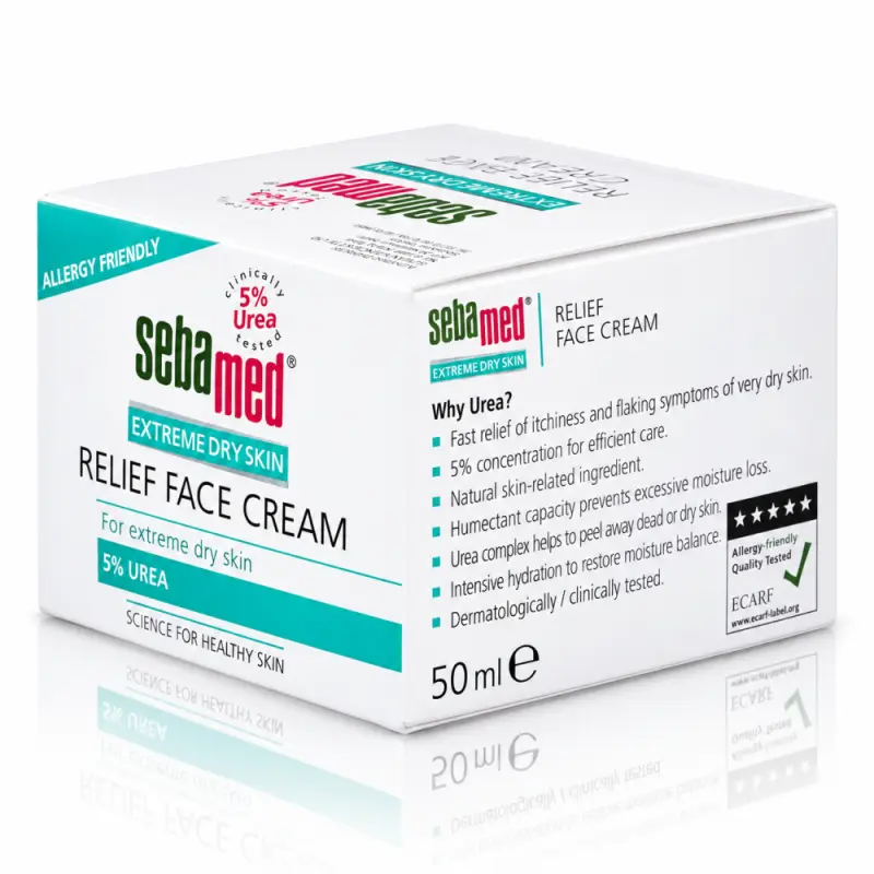 Sebamed EXTREME DRY SKIN relief face cream 5% urea, крем для лица 50ml