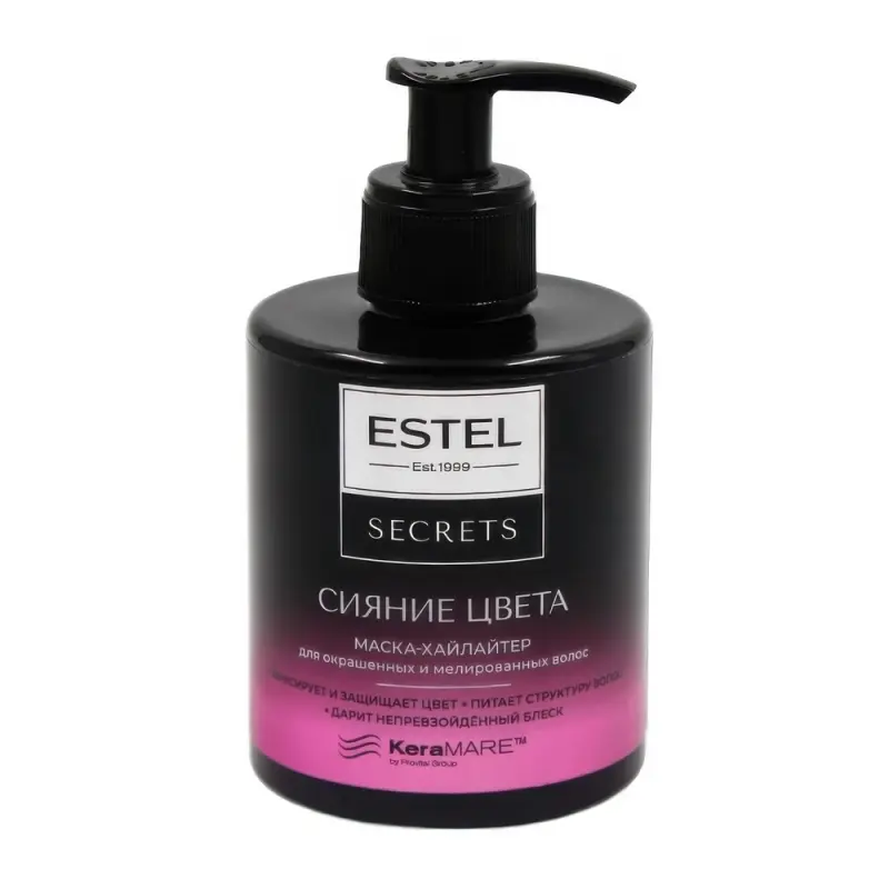 ESTEL SECRETS Маска-хайлайтер для окрашенных и мелированных волос СИЯНИЕ ЦВЕТА 275 мл