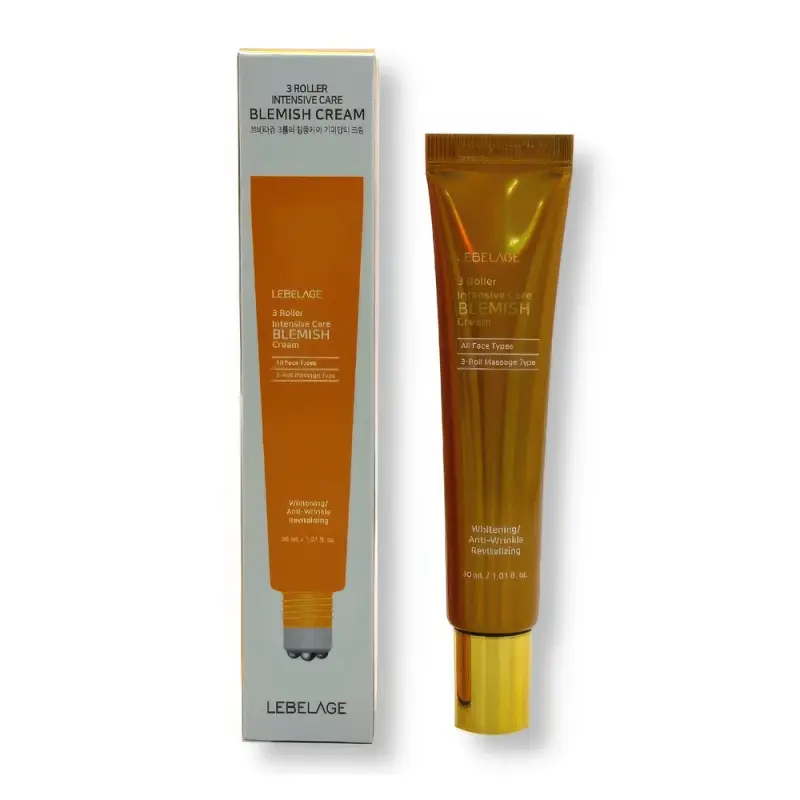 LEBELAGE Крем для несовершенной кожи с 3 роликовыми шариками 3 ROLLER INTENSIVE CARE BLEMISH CREAM