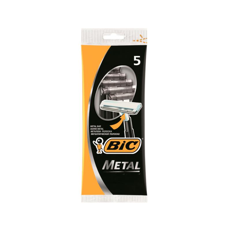 BIC Бритвенный станок METAL пачка 5 шт