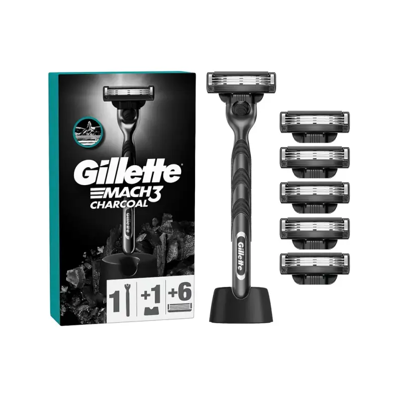 MACH3 Gillette Charcoal с 6 кассетами