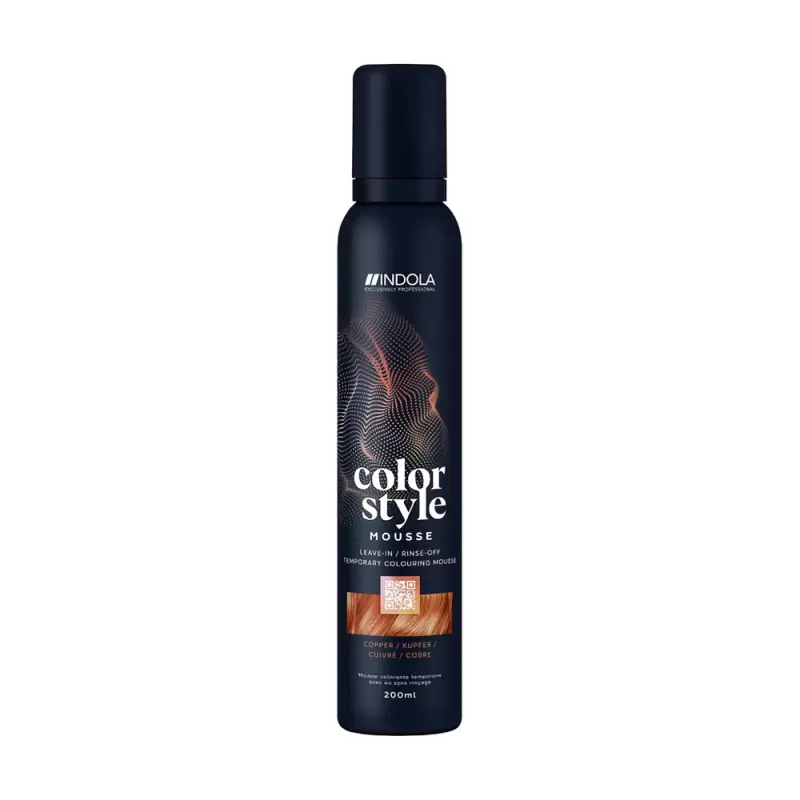 INDOLA Color Style Mousse Copper Оттеночный мусс для укладки волос Медный 200мл