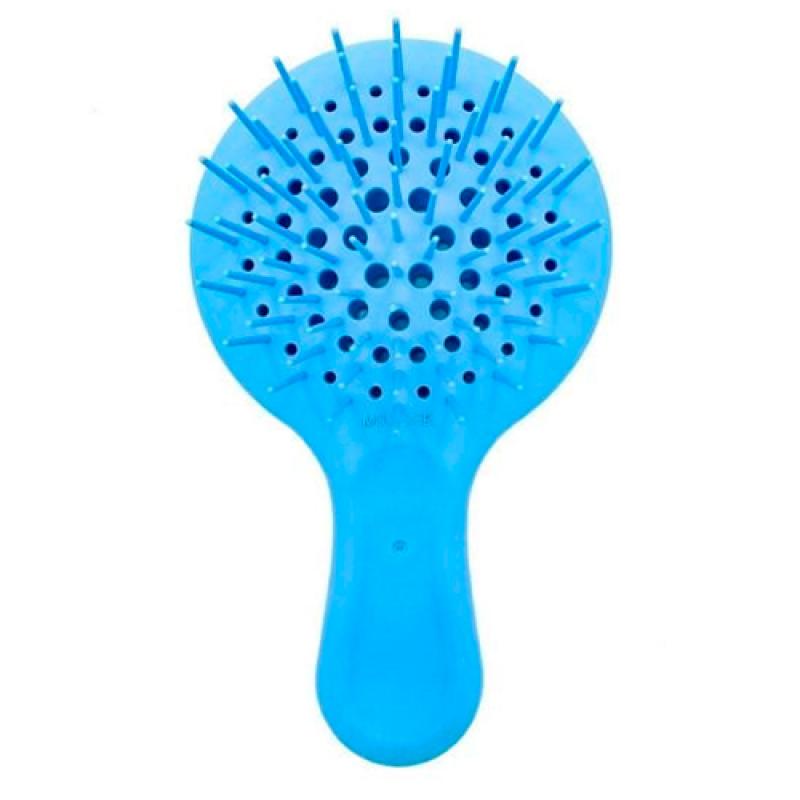 Janeke SUPERBRUSH MINI SILICON РАСЧЕСКА БИРЮЗОВАЯ FLUO 15,5x9x3,5СМ