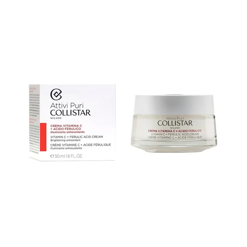 COLLISTAR ATTIVI PURI VITAMIN C + FERULIC ACID CREAM Крем с витамином C и феруловой кислотой 50 ml