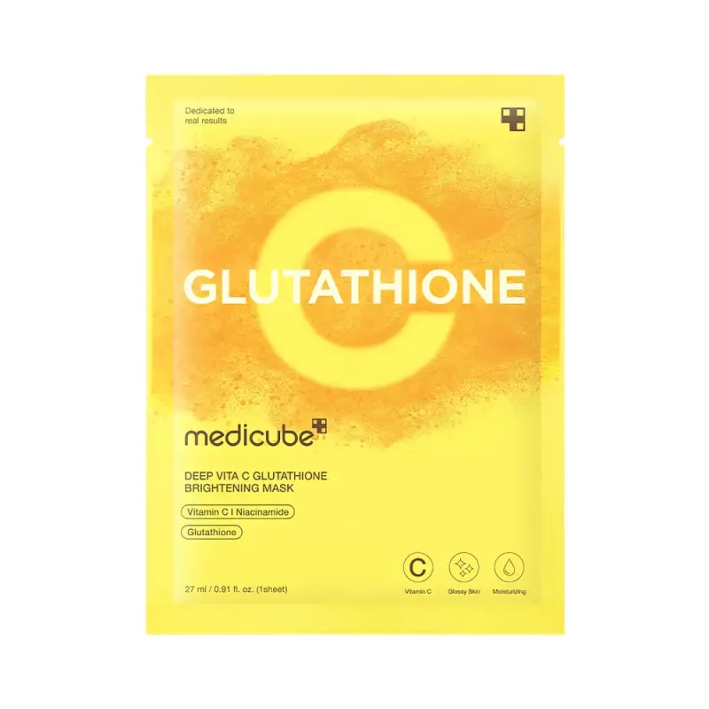 Medicube DEEP VITA C GLUTATHIONE BRIGHTENING MASK Осветляющая маска с глутатионом 27 мл