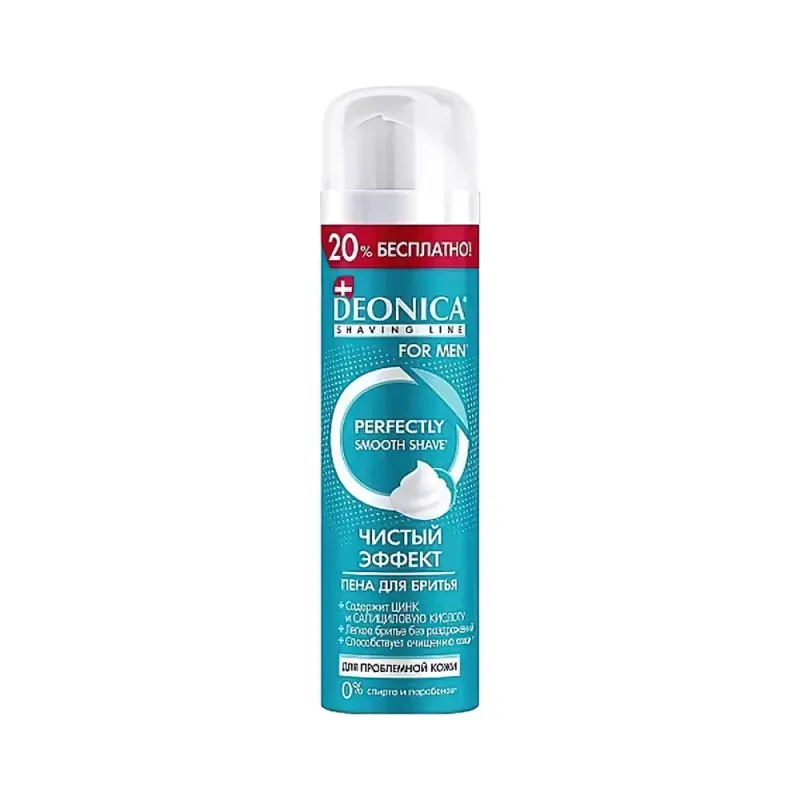 DEONICA FOR MEN Пена для бритья Чистый эффект,240 мл.